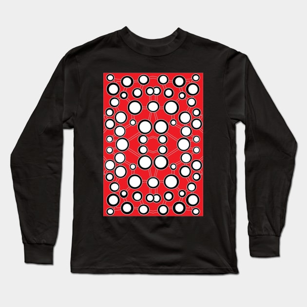 Dots on Red Long Sleeve T-Shirt by Kotton